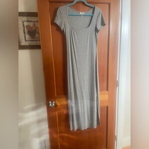 See You Monday Gray Maxi Dress